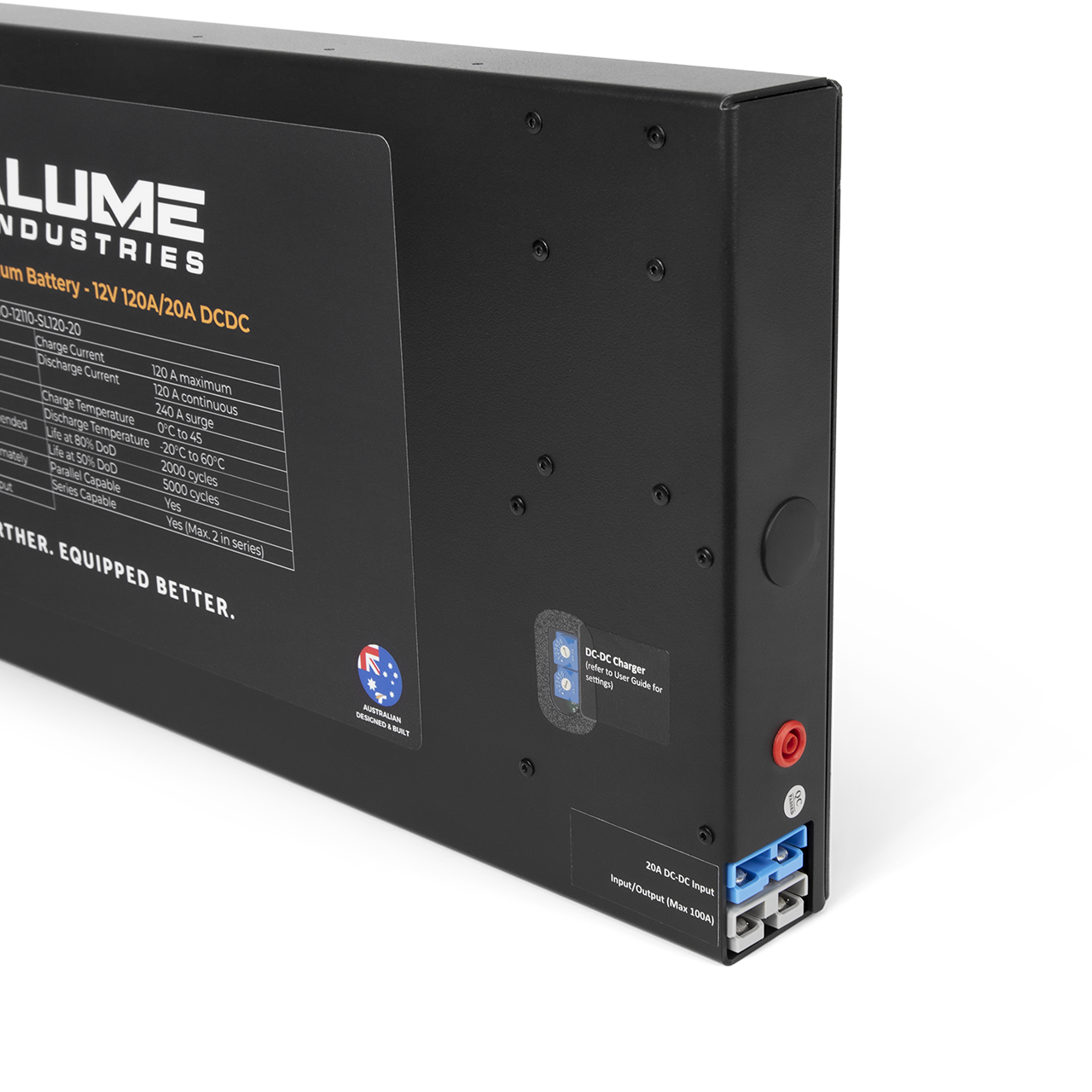 XGO™ 110AH Slimline Lithium Battery - 12v 120A / 20A DCDC