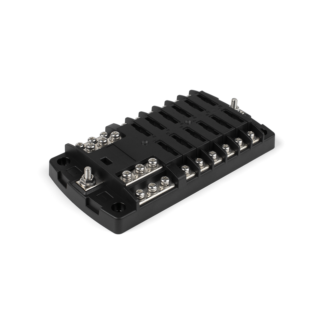 12 Circuit Fuse Block - ST Blade Fuse with Busbar and Cover