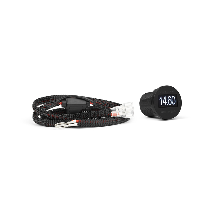 12v 24v OLED Volt Meter - Flush Mount