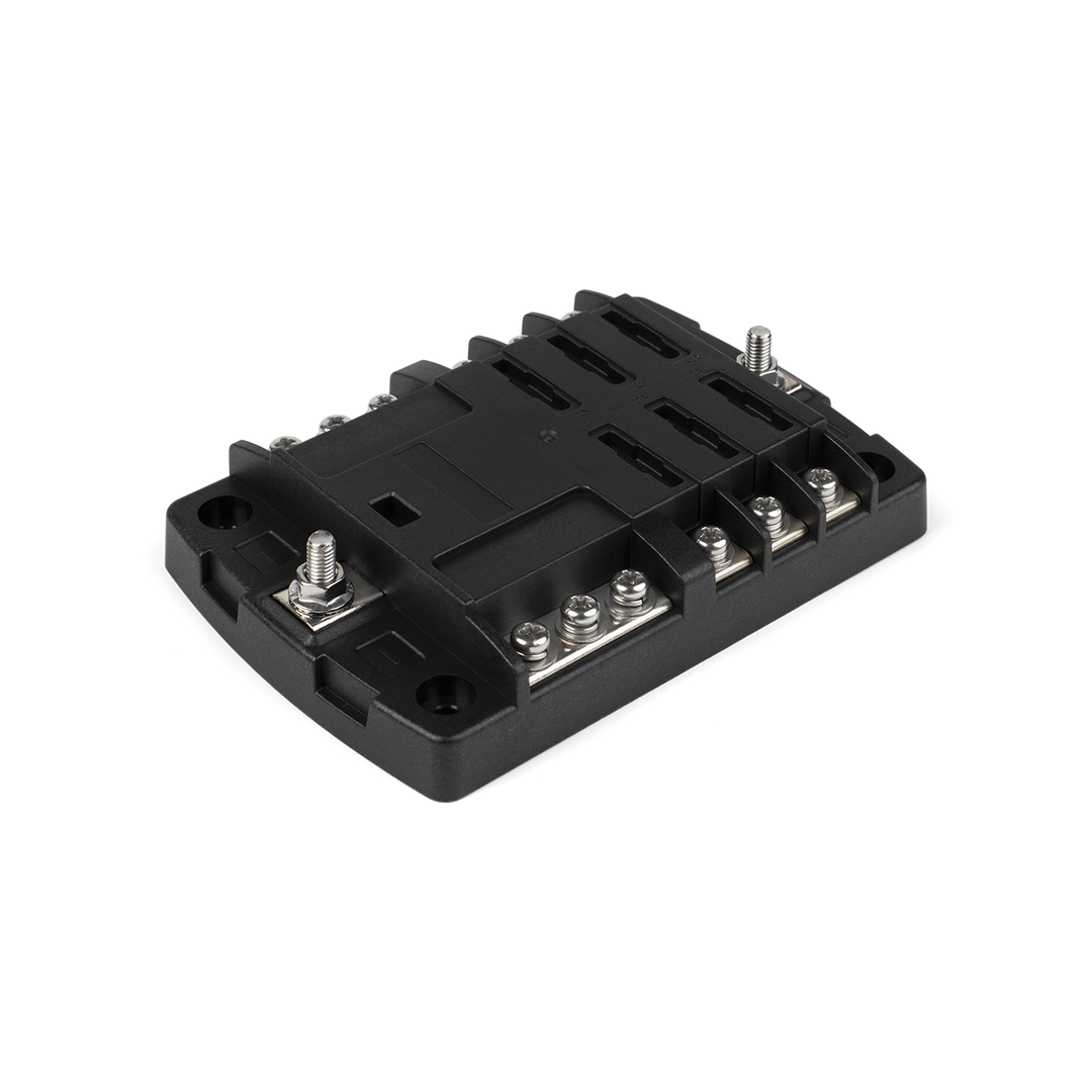 6 Circuit Fuse Block - ST Blade Fuse with Busbar and Cover