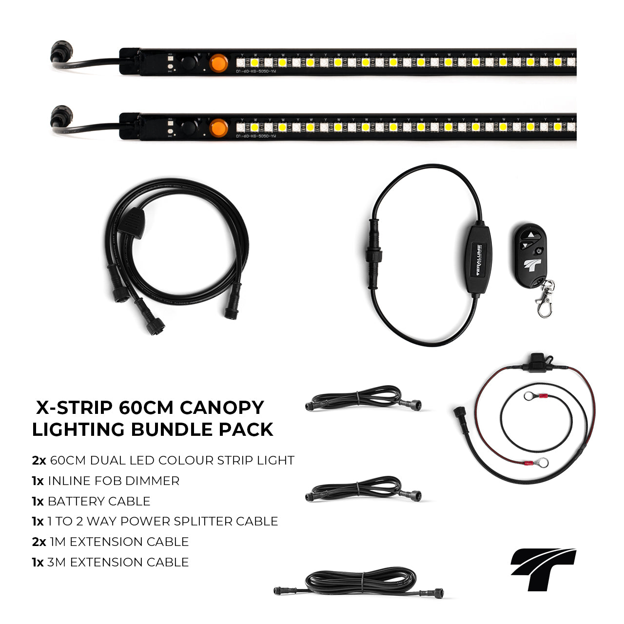 60cm Strip Canopy Lighting Bundle Pack