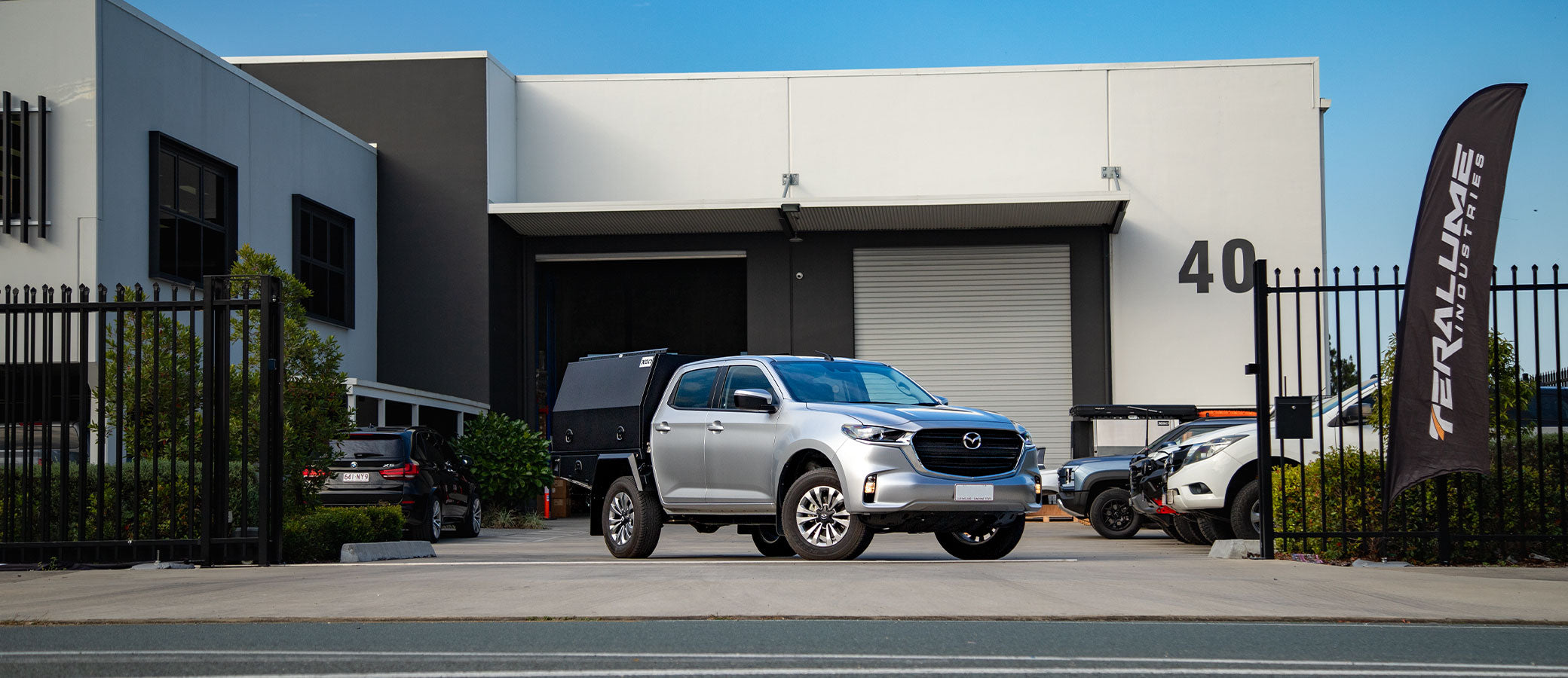 Mazda BT-50 with XGO chassis-mount setup