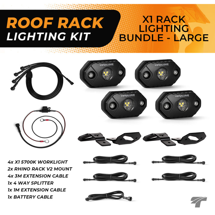 X1 Roof Rack Lighting Kit, Large
