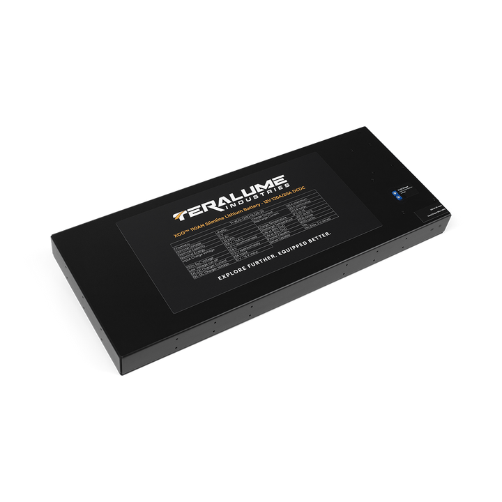 110AH Slimline Lithium Battery - 12v 120A / 20A DCDC