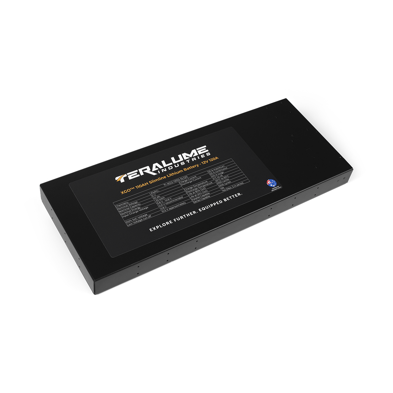 XGO™ 110AH Slimline Lithium Battery - 12v 120A